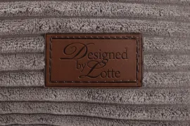 Designed by Lotte hondenkussen geribbeld bruin 70 x 55 x 15cm - afbeelding 2