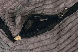 Designed by Lotte hondenkussen geribbeld bruin 70 x 55 x 15cm - afbeelding 3