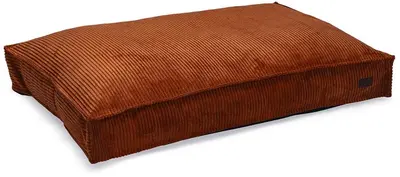 Designed by Lotte hondenkussen geribbeld polyester 120x80x15cm terracotta - afbeelding 1