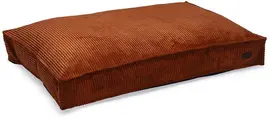 Designed by Lotte hondenkussen geribbeld polyester 120x80x15cm terracotta - afbeelding 1