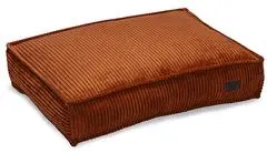 Designed by Lotte hondenkussen geribbeld polyester 70x55x15 cm terracotta