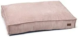 Designed by Lotte hondenkussen geribbeld roze 100 x 70 x 15cm