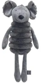 Designed by Lotte hondenspeelgoed Reza muis pluche 49x16x14cm anthraciet