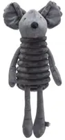 Designed by Lotte hondenspeelgoed Reza muis XL pluche 67x17x17cm anthracite kopen?