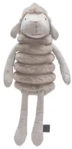 Designed by Lotte hondenspeelgoed Reza schaap pluche 45x15x12.5cm grijs