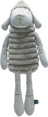 Designed by Lotte hondenspeelgoed Reza schaap XL pluche 65x17x17cm grijs