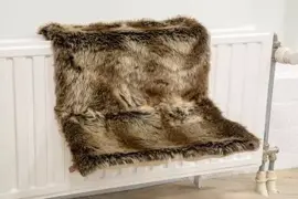 Designed by Lotte kattenhangmat pluche 40x30x25cm bruin - afbeelding 2