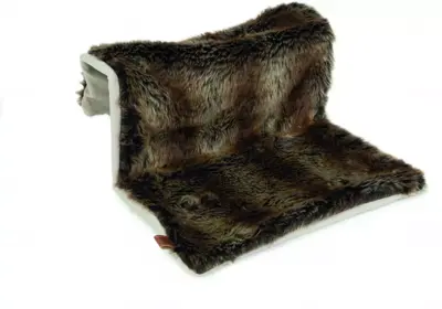 Designed by Lotte kattenhangmat pluche 40x30x25cm bruin - afbeelding 1