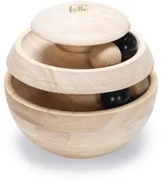 Designed by Lotte kattenspeelgoed Neya hout d16h16cm bruin