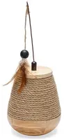 Designed by Lotte kattenspeelgoed tuimel Mae hout d15h18cm beige kopen?