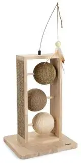 Designed by Lotte Lomax krabbollen rubberhout 34.5x29.5x50cm naturel