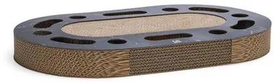 Designed by Lotte Meda krabspeelgoed met speelbal karton 58 x 35cm zwart/bruin