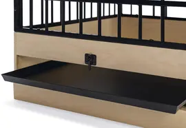 Designed by Lotte Quirine hondenbench zwart 92 x 62 x 76cm - afbeelding 8