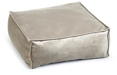 Designed by Lotte Velveti kattenkussen fluweel grijs 50x50x20 cm - afbeelding 2