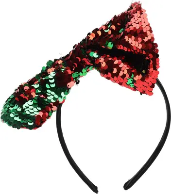 Diadeem kerststrik multi 