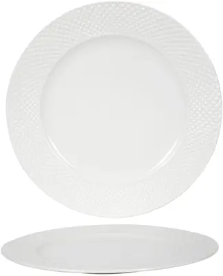 Dinerbord porselein diamant 27x2cm wit