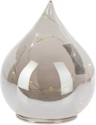 Druppel tafeldecoratie met LED-verlichting 24cm - afbeelding 1