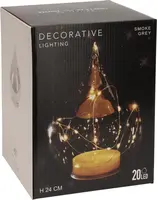 Druppel tafeldecoratie met LED-verlichting 24cm - afbeelding 2