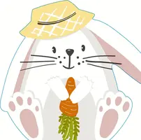 Duni 3-laags tissue servet bun with hat 33x33cm wit 20 stuks