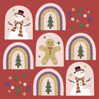 Duni 3-laags tissue servet candyman 33x33cm rood 20 stuks