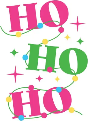 Duni 3-laags tissue servet christmas ho ho ho 33x33cm multi 20 stuks