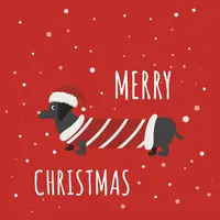 Duni 3-laags tissue servet dachshund 33x33cm rood 20 stuks kopen?