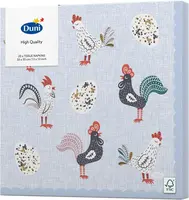 Duni 3-laags tissue servet easter morning 33x33cm blauw 20 stuks kopen?