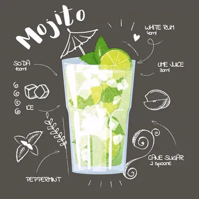 Duni 3-laags tissue servet mojito black 24x24cm  