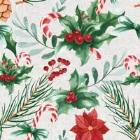 Duni 3-laags tissue servet seasonal delight 33x33cm rood, groen 20 stuks