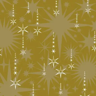 Duni 3-laags tissue servet sprinkle rain 33x33cm goud 20 stuks