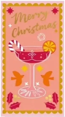 Duni 3-laags tissue servet xmas cocktail 33x33cm multi 20 stuks