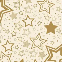 Duni bio dunisoft servet holiday star 40x40cm crème 12 stuks