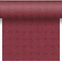 Duni dunicel 3-in-1 tafelloper gilded bauble 40x480cm bordeauxrood