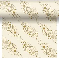 Duni dunicel 3-in-1 tafelloper holiday star 40x480cm crème