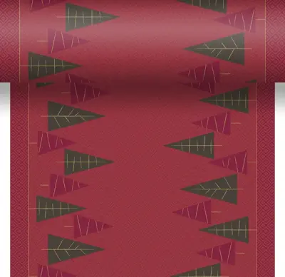 Duni dunicel 3-in-1 tafelloper homely winter 40x4.8cm rood - afbeelding 2