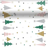 Duni dunicel 3-in-1 tafelloper noel trees 40x480cm wit kopen?