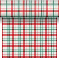 Duni dunicel 3-in-1 tafelloper seasonal delight 40x480cm rood, groen