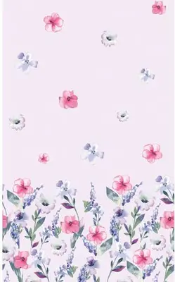 Duni dunicel tafelkleed everbloom 138x220cm paars, roze 1 stuks