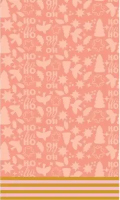 Duni dunicel tafelkleed festive joy 138x220cm roze 1 stuks