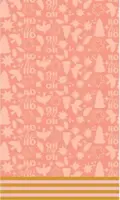 Duni dunicel tafelkleed festive joy 138x220cm roze