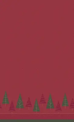 Duni dunicel tafelkleed homely winter 138x220cm rood 1 stuks - afbeelding 2