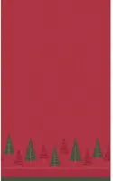 Duni dunicel tafelkleed homely winter 138x220cm rood 1 stuks - afbeelding 1