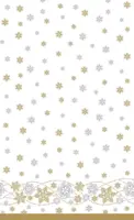 Duni dunicel tafelkleed snow glitter 138x280cm wit 1 stuks - afbeelding 1