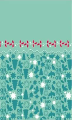 Duni dunicel tafelkleed winter wonderland 138x220cm blauw 