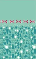 Duni dunicel tafelkleed winter wonderland 138x220cm blauw 