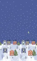 Duni dunicel tafelkleed winter wonders 138x220cm blauw 