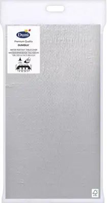 Duni dunisilk tafelkleed 138x220cm zilver 1 stuks