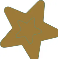 Duni dunisoft servet silhouette golden star decor 33x33cm wit, goud 12 stuks kopen?