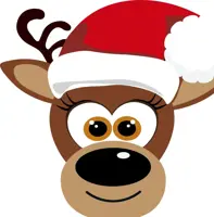 Duni dunisoft servet silhouette reindeer smile 33x33cm wit, bruin 12 stuks kopen?