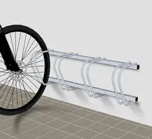 Dunlop Fietsenrek voor 4 Fietsen – Aluminium – Ruimtebesparend - Vloer of Wandmontage - afbeelding 6